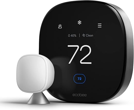 Top 5 Must-Have Smart Home Products for Ultimate Convenience ecobee New Smart Thermostat Premium with Smart Sensor and Air Quality Monitor - Programmable Wifi Thermostat - Works with Siri, Alexa, Google Assistant