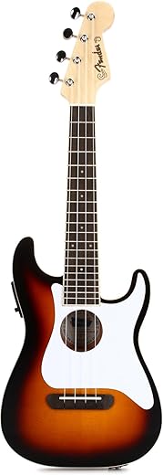 Top 7 Fender Ukuleles You Need to Try! Fender Fullerton Strat Ukulele, Sunburst
