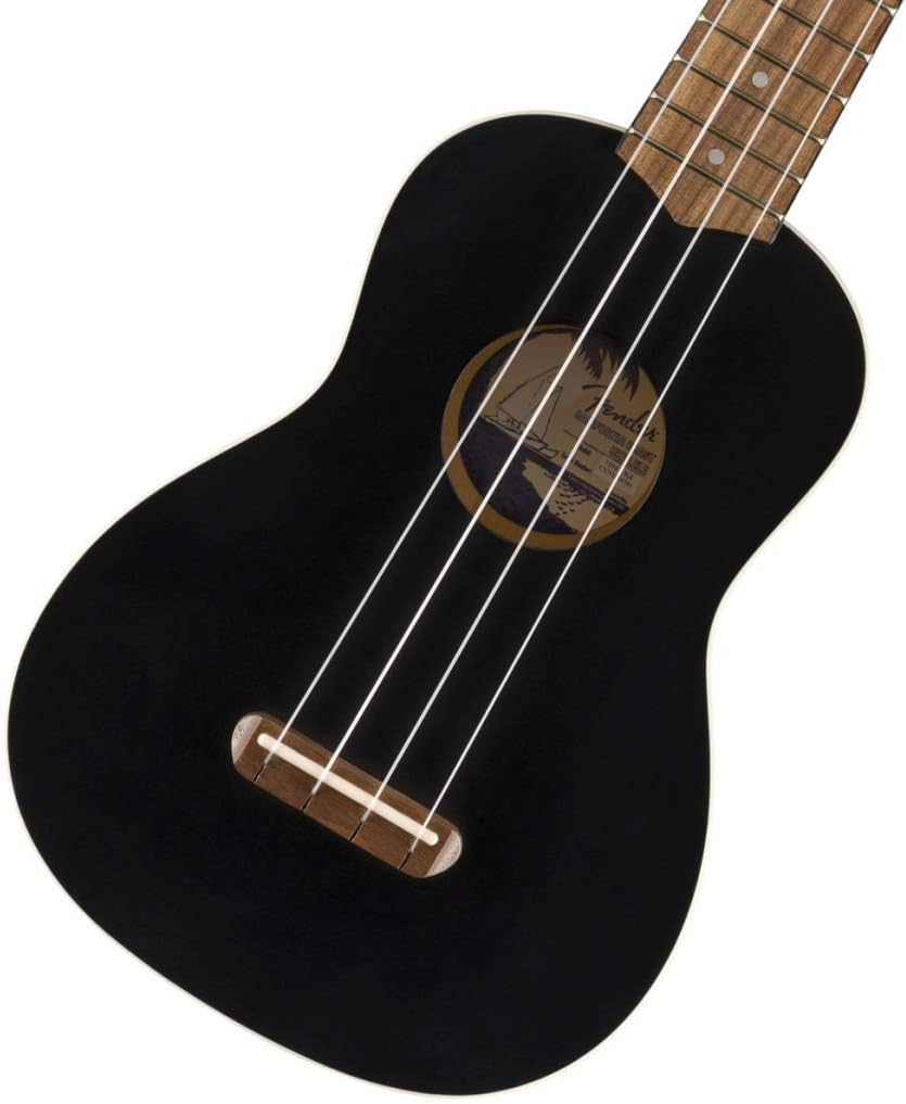Top 7 Fender Ukuleles You Need to Try! Fender Venice Black Soprano Ukulele