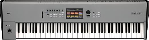 Top 6 Synthesizer & Workstation Keyboards You Need to Try! Korg Nautilus AT 88 Synthesizer Workstation with Aftertouch - Limited-edition Gray