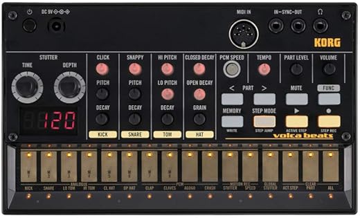Top 6 Must-Have KORG Heritage Series Products Korg Volca Beats Synthesizer, Black