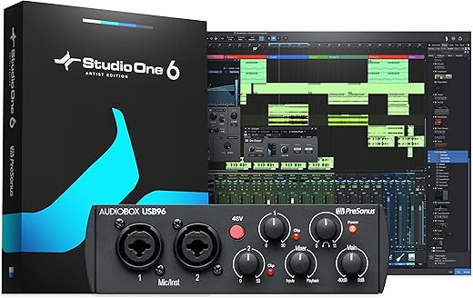 Shure MVX2U XLR-to-USB Interface: A Game Changer for Sound Quality PreSonus AudioBox 96 25th Anniversary USB Audio Interface with Studio One Artist DAW Recording Software