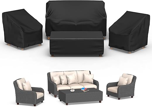Top 5 Picks for Durable Patio Furniture Covers Mrrihand Waterproof 4-Piece Patio Covers
