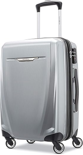 Top 6 Must-Have Luggage Essentials Samsonite Winfield 3 DLX Hardside Luggage with Spinners, Carry-On 20-Inch, Silver
